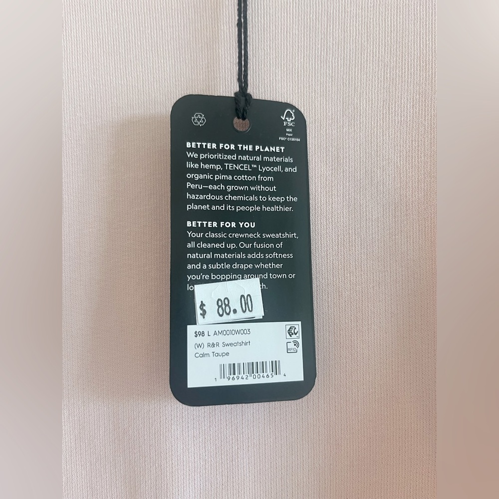 NWT Organic Cotton + Merino Allbirds R&R Sweatshirt - Picture 7 of 9